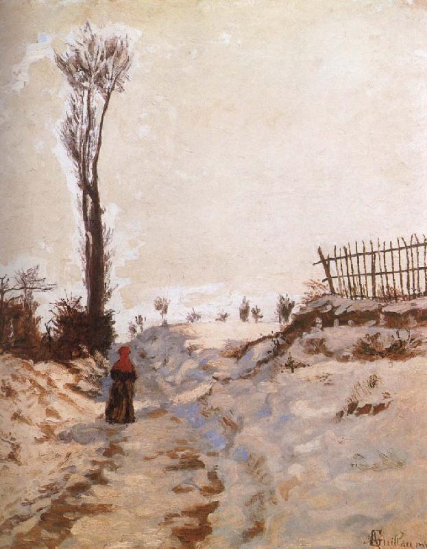 Armand guillaumin A Path in the Snow oil painting image